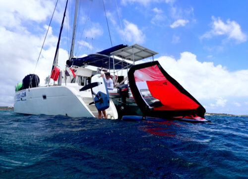 Kitesurf and wingfoil trip to Anguilla Catamaran