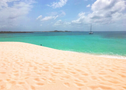 Scrub island, Tintamare island Catamaran trip