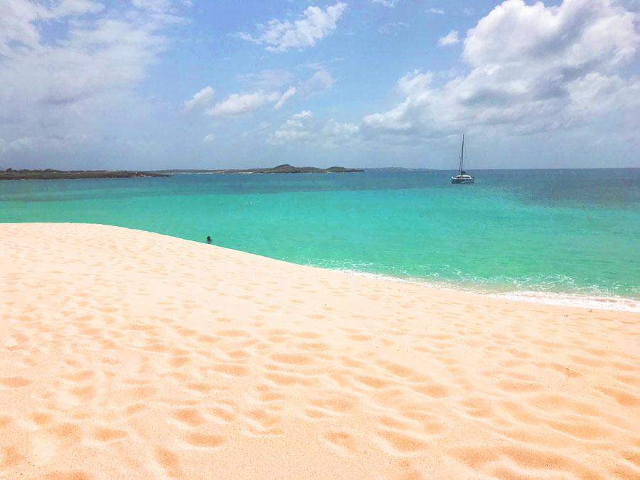 Scrub island, Tintamare island Catamaran trip