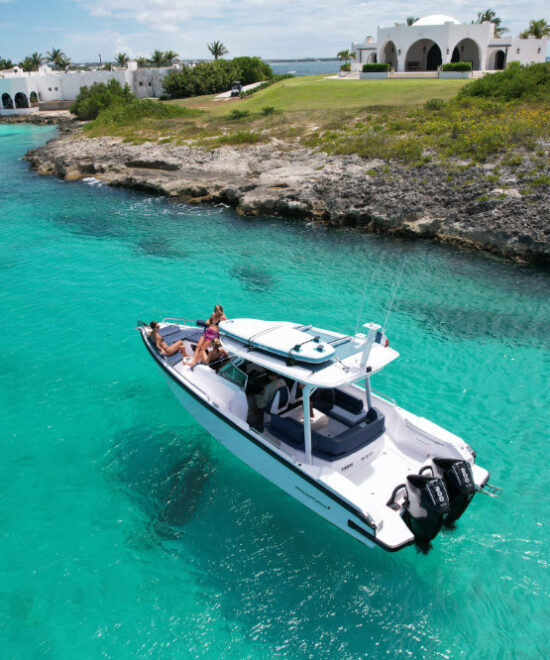Anguilla 4 hours motor boat trip Axopar 29